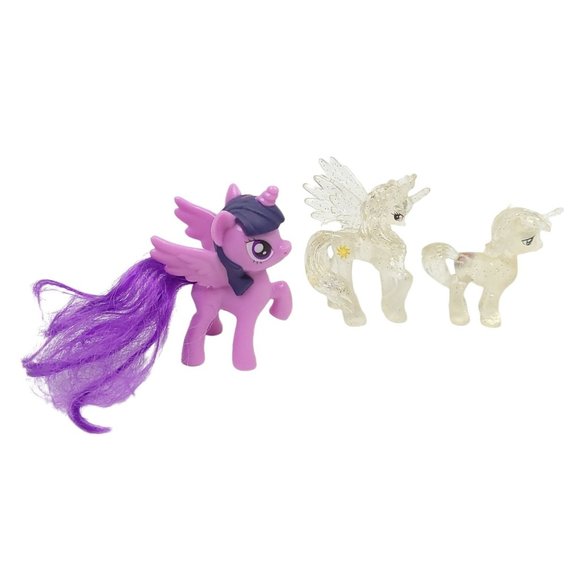 Hasbro My Little Pony Mini Figures Toys Unicorns Wings Lot Of 9 - Picture 9 of 11